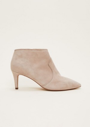 Beige Phase Eight Panelled Boots | 4196FEPHG