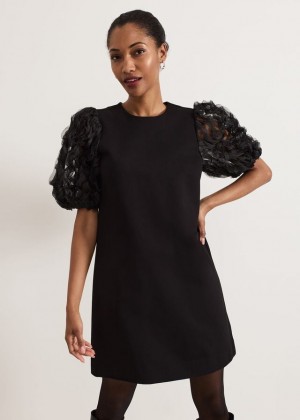 Black Phase Eight Aida Shift Dress | 6905HIDJC