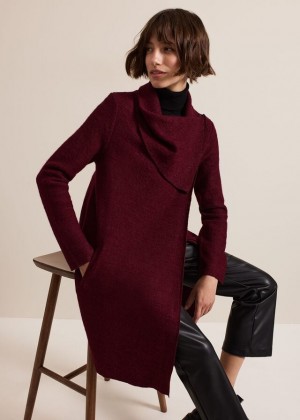 Dark Red Phase Eight Bellona Knitwear | 3542ZBKAW