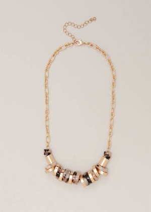 Gold Phase Eight Circle Resin Jewellery | 2784FTOQG