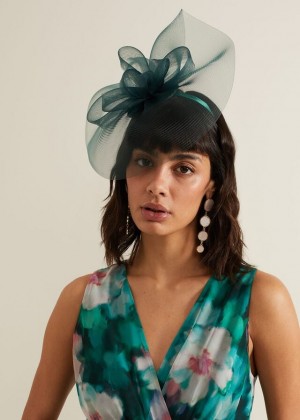 Green Phase Eight Green Bow Freeform Fascinator Hats | 9410WOKYT