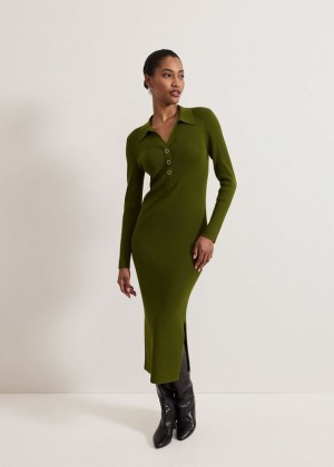 Green Phase Eight Lucy Column Dress | 9257GNXRJ