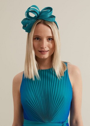 Green Phase Eight Twist Detail Hats | 6178ZJNIL