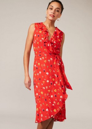 Multicolor Phase Eight Alanna Ditsy Floral Dress | 0492KSBFW