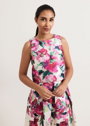 Multicolor Phase Eight Petite Celeste Shirts | 2306YABIP