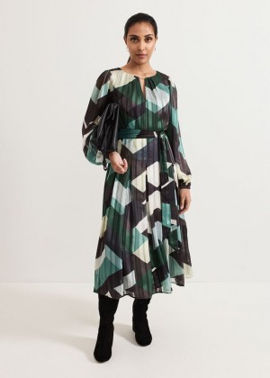 Multicolor Phase Eight Petite Francesca Dress | 3548DKTCW