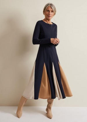 Navy Phase Eight Paula Dress | 2471CFNBV