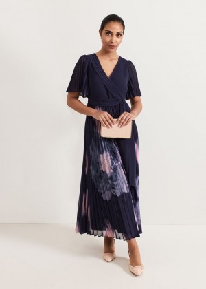 Navy Phase Eight Petite Abigail Dress | 2946WPYOS