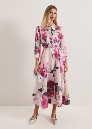 Pink Phase Eight Anabella Dress | 0796NPUIS