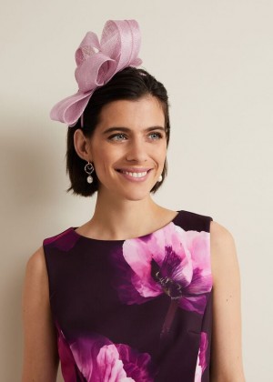 Pink Phase Eight Large Bow Hats | 0375OLMNH