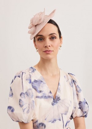 Pink Phase Eight Oval Disc Fascinator Hats | 3195QDTCI
