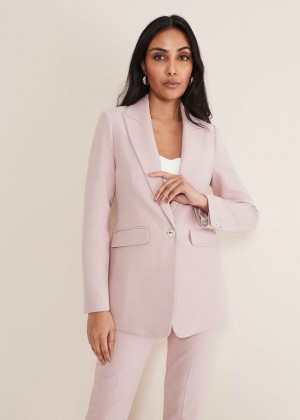 Pink Phase Eight Petite Eira Fitted Jackets | 1746XWQPM