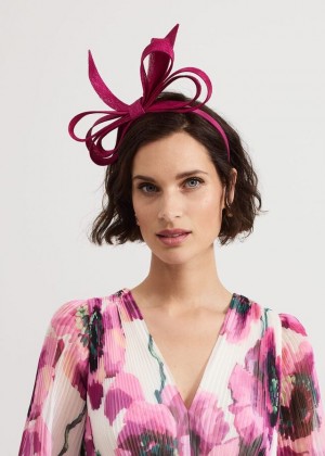 Pink Phase Eight Pink Oversized Bow Hats | 8136GRJDO