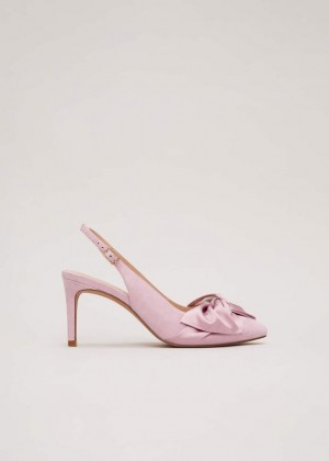 Pink Phase Eight Twist Front Slingbacks Heels | 5306HYDZW