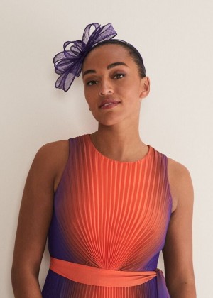 Purple Phase Eight Purple Bow Hats | 9068LZIRJ