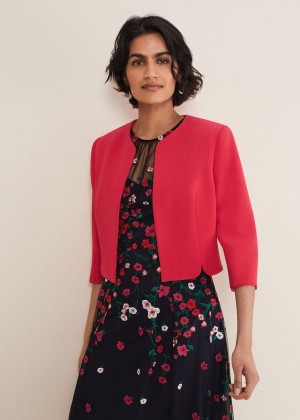 Red Phase Eight Cara Textured Jackets | 5012TSMAX