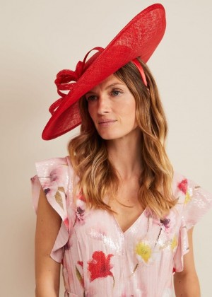 Red Phase Eight Loop Detail Statement Disc Hats | 3690PGUZC