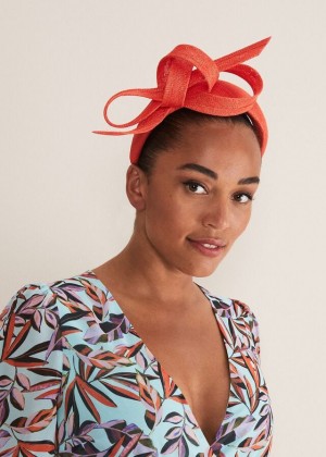Red Phase Eight Orange Bow Hats | 6873ZHTPE