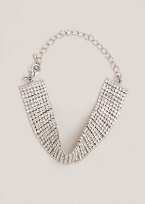 Silver Phase Eight Silver Chainmail Sparkle Jewellery | 7043FODMA