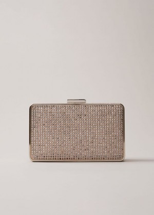 Silver Phase Eight Silver Sparkly Bags | 9234CLNKH