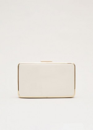 White Phase Eight Patent Box Bags | 2745QNSUL