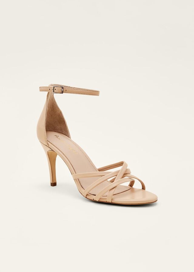 Beige Phase Eight Barely There Heels | 6321WTGIS