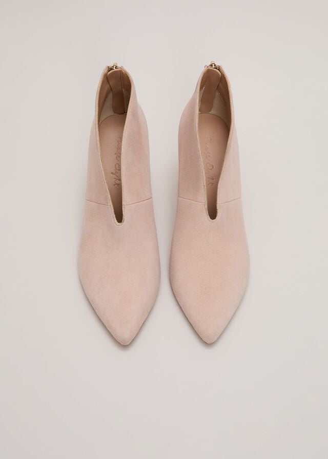 Beige Phase Eight Cut Out Boots | 1240TOWHX