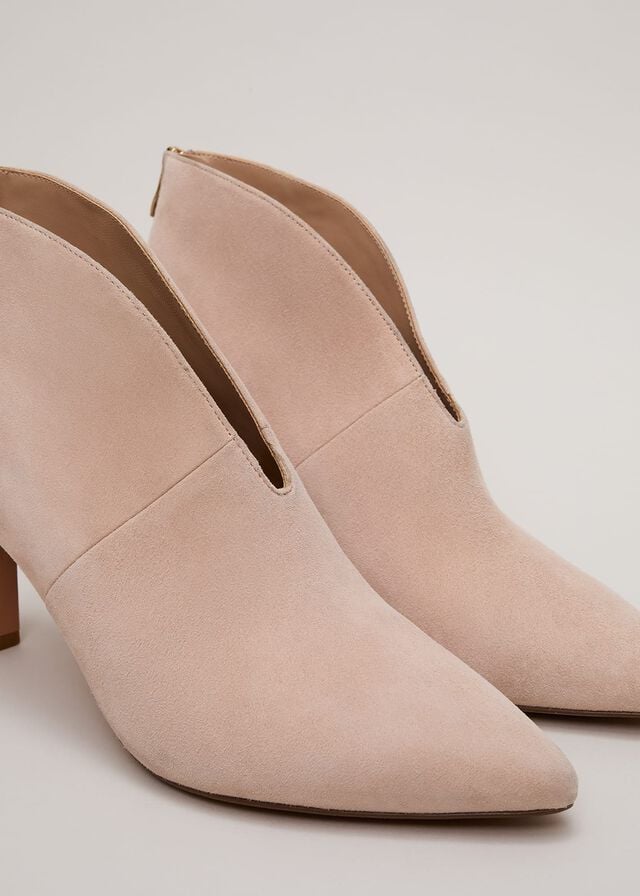 Beige Phase Eight Cut Out Boots | 1240TOWHX
