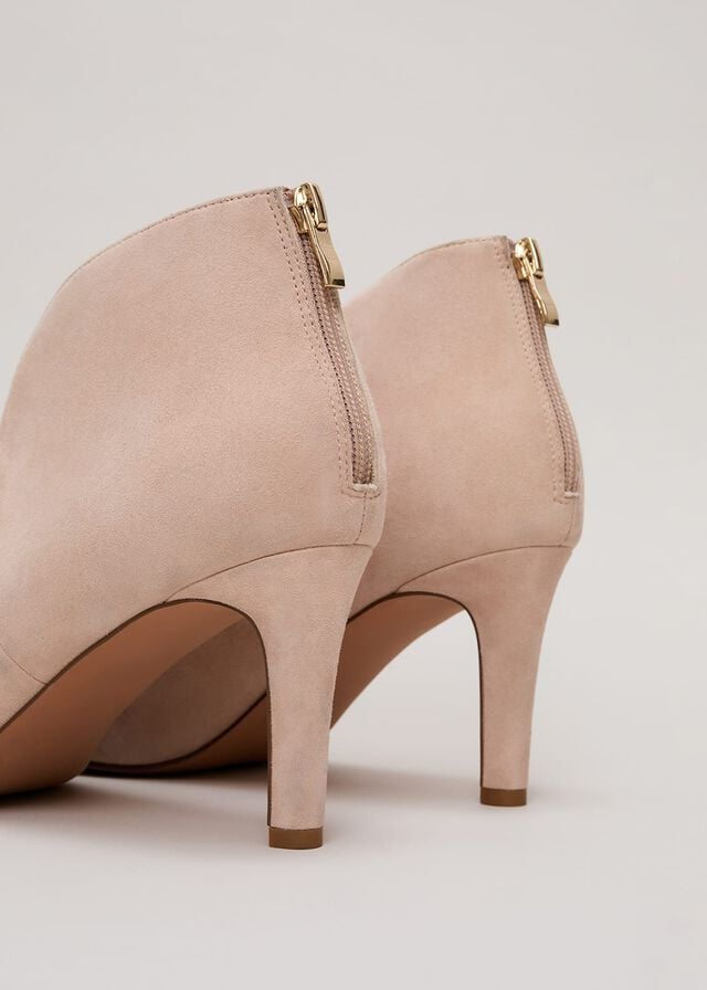 Beige Phase Eight Cut Out Boots | 1240TOWHX