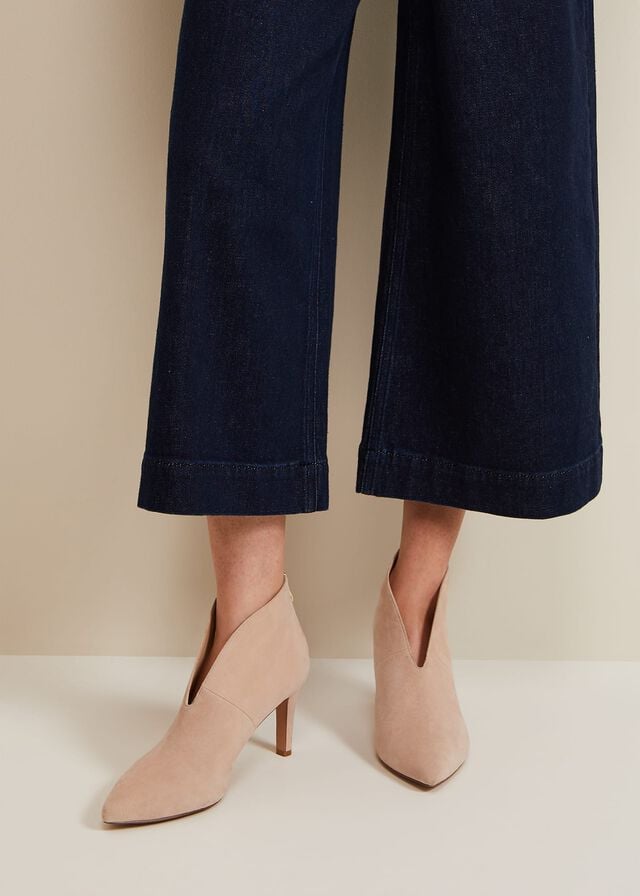 Beige Phase Eight Cut Out Boots | 1240TOWHX