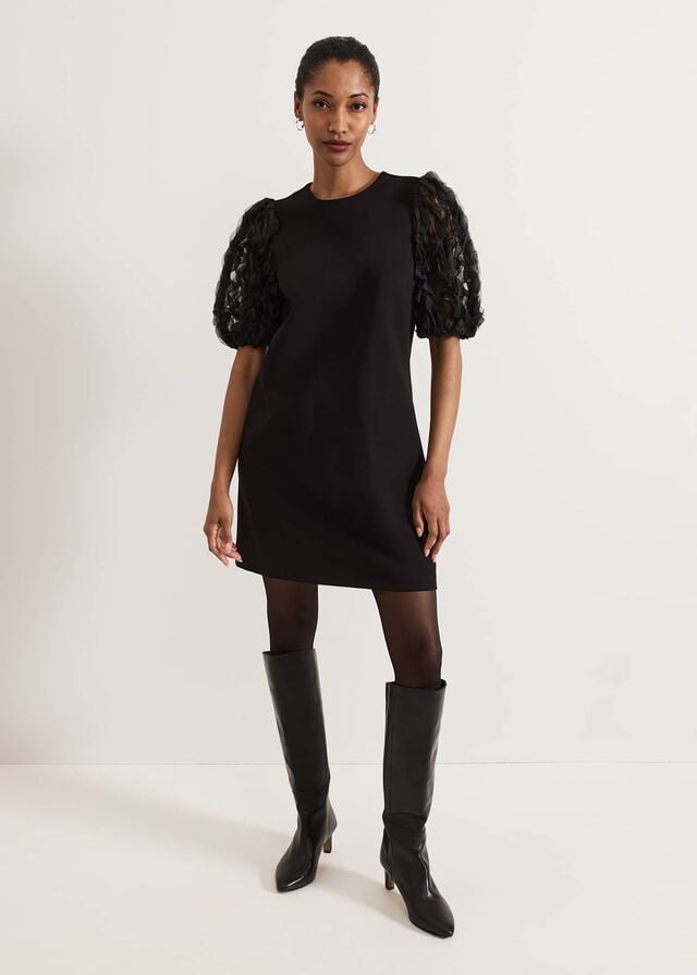 Black Phase Eight Aida Shift Dress | 6905HIDJC