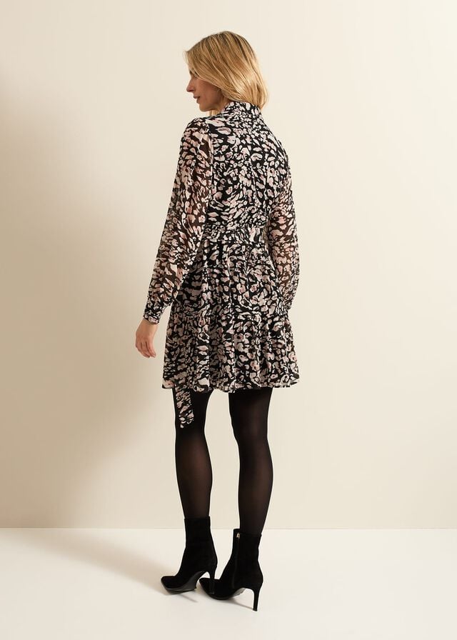 Black Phase Eight Aisling Leopard Swing Dress | 3892RPGKD