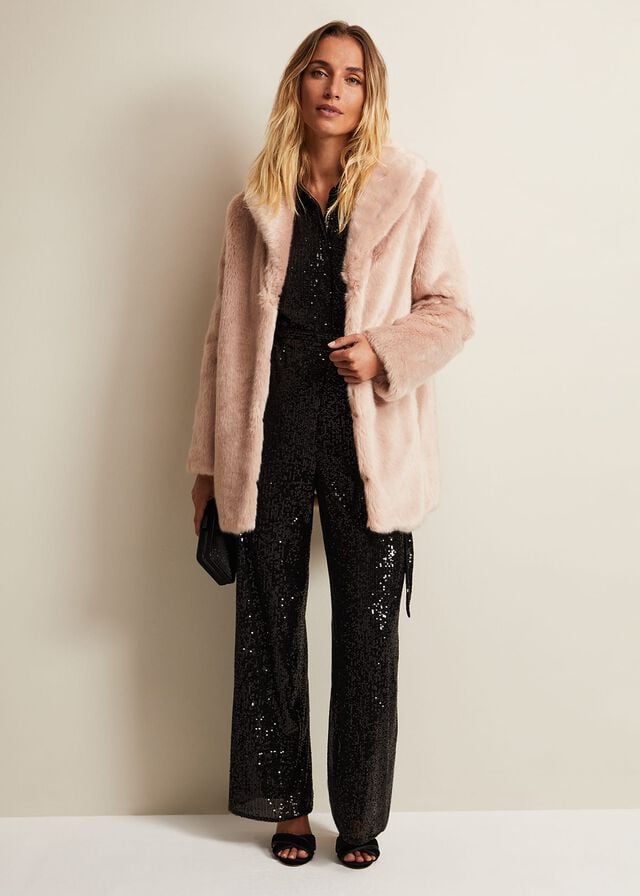 Black Phase Eight Alessandra Sequin Jumpsuit | 0265DMXNB