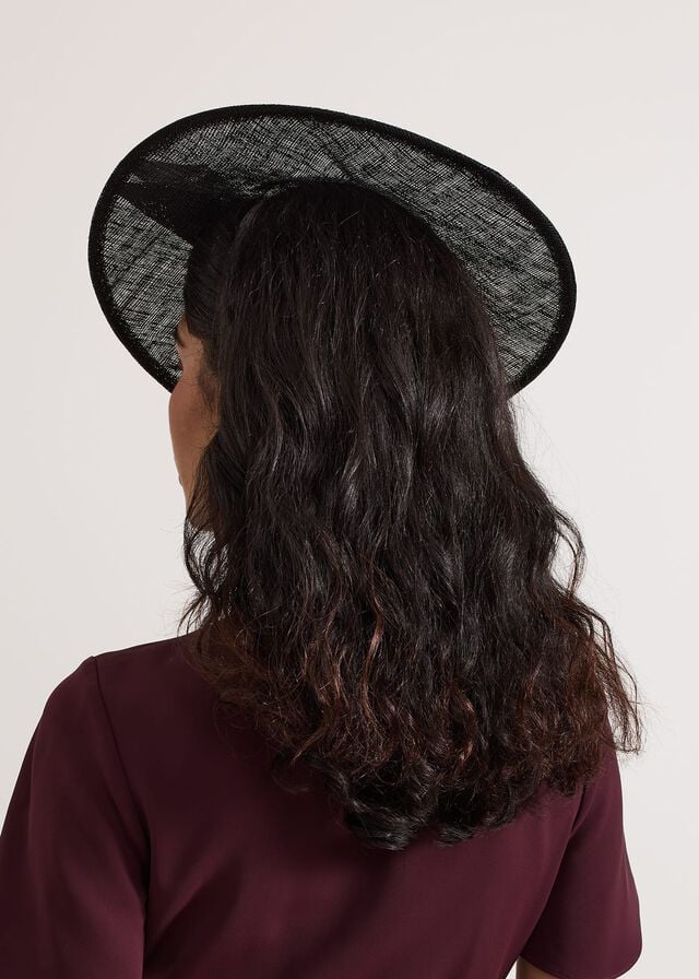 Black Phase Eight Black Bow Disc Hats | 7925SRIQZ