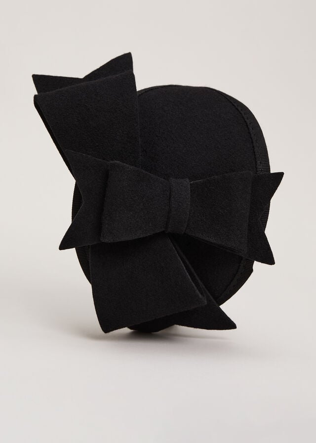 Black Phase Eight Black Felt Hats | 6512XUKGE