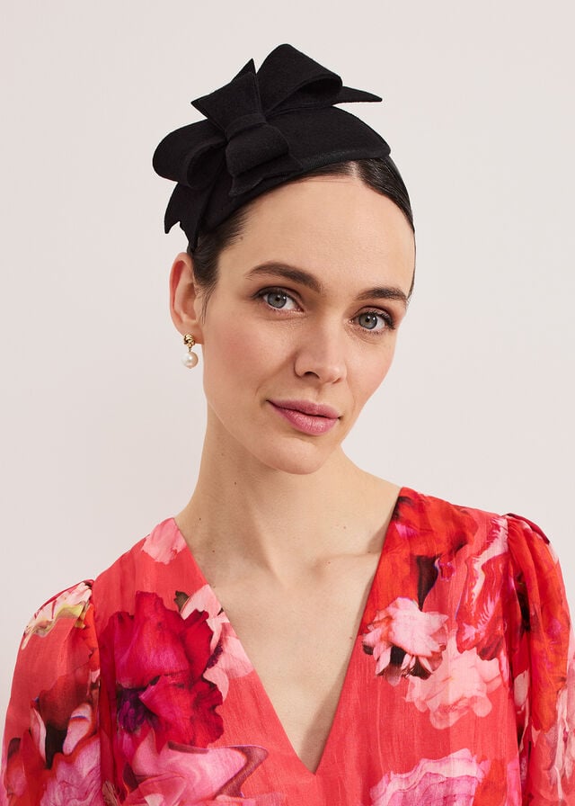 Black Phase Eight Black Felt Hats | 6512XUKGE