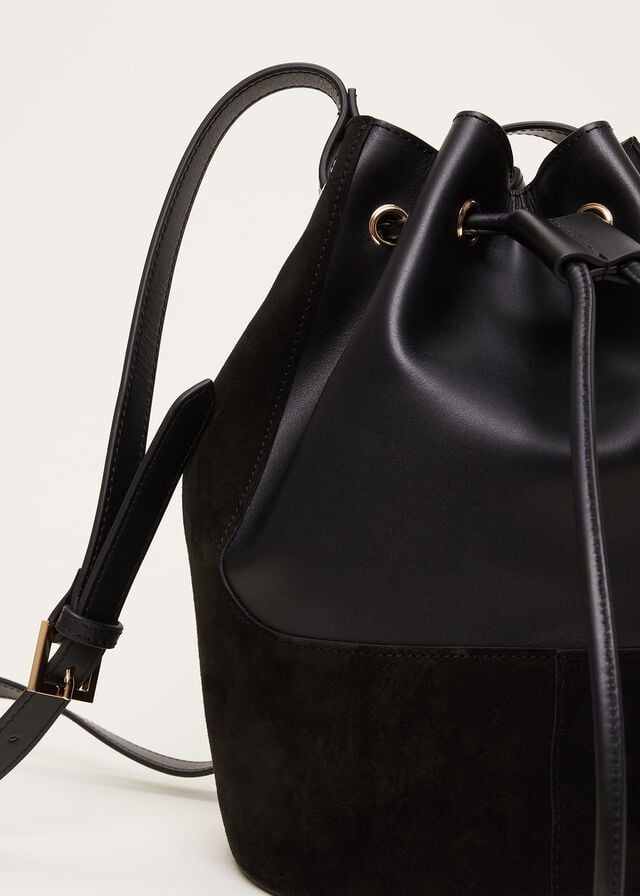 Black Phase Eight Bucket Bags | 2985TNPQW