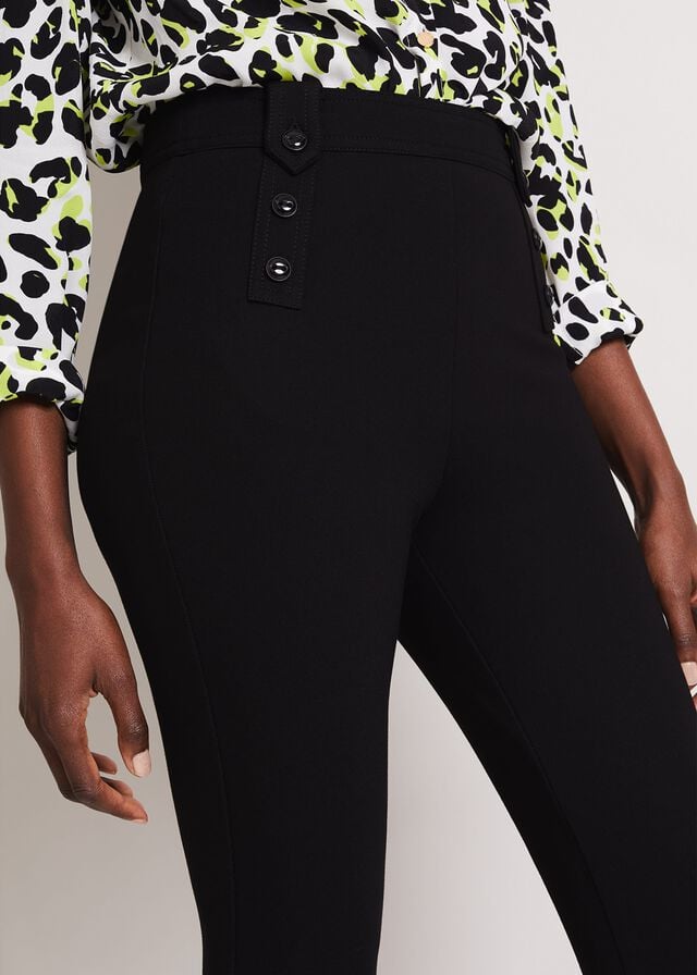Black Phase Eight Cammie Pontes Trousers | 6519EXMLY