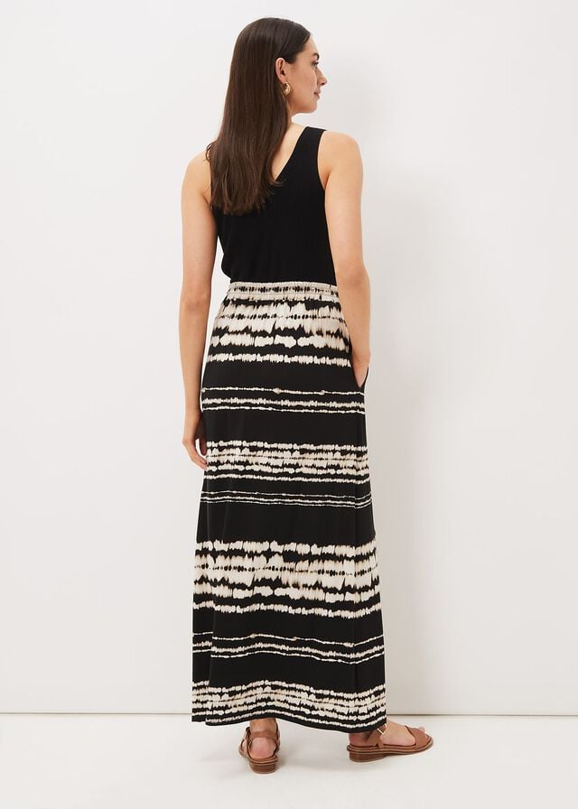 Black Phase Eight Ce Ce Tie Dye Skirts | 5719XHSNJ