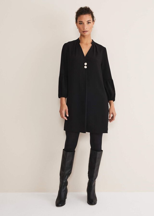 Black Phase Eight Charlotte Tunic Dress | 2790EYDWA