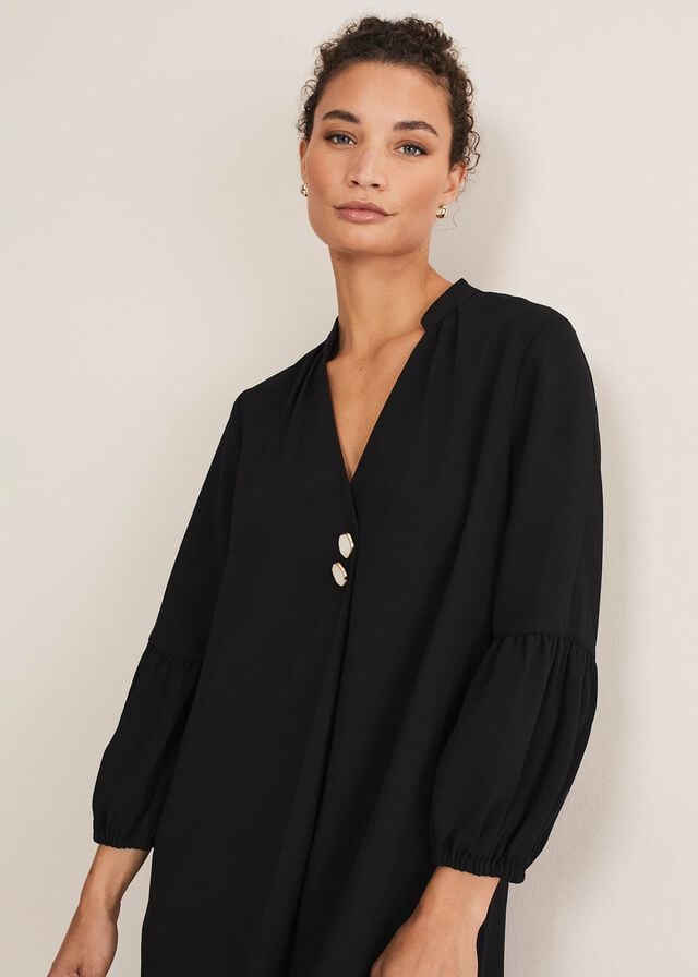 Black Phase Eight Charlotte Tunic Dress | 2790EYDWA