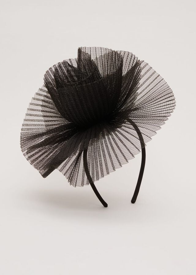 Black Phase Eight Freeform Flower Hats | 6915ZHMUP