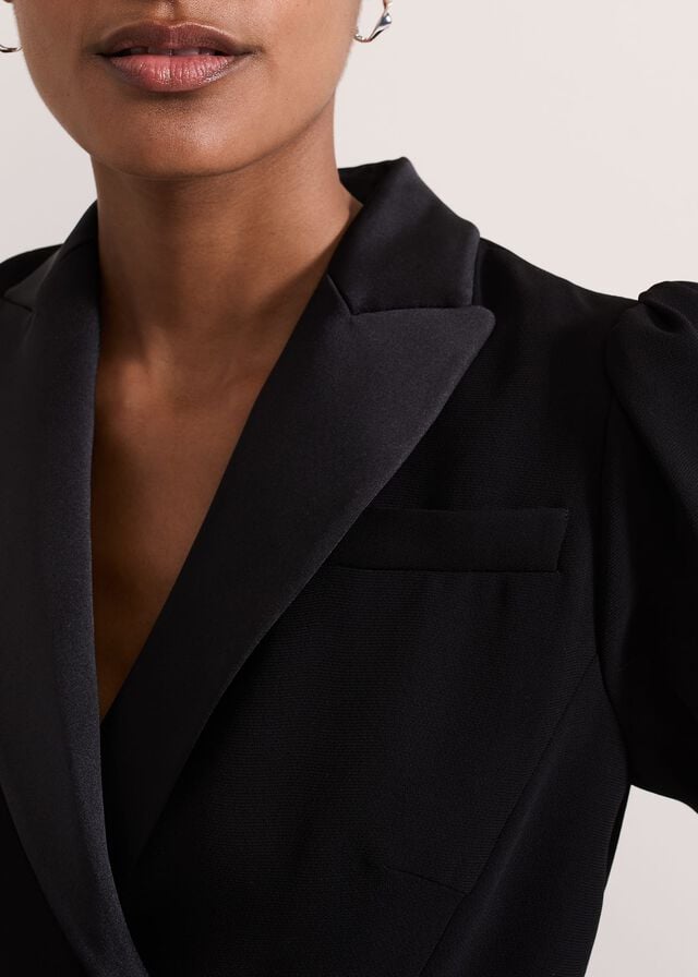 Black Phase Eight Kylie Tux Jumpsuit | 1763LGUFD