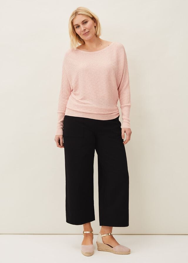 Black Phase Eight Nora Denim Culotte Jeans | 3820FGRXI