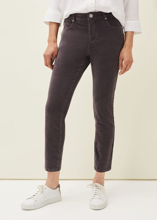 Black Phase Eight Rae Fine Corduroy Jeans | 3709CDJYL