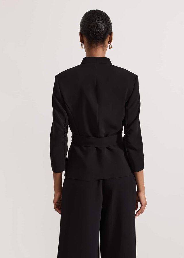 Black Phase Eight Sophin Corsage Jackets | 9670IKVSD