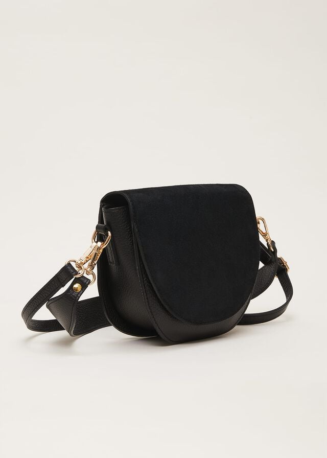 Black Phase Eight Suede Bags | 8102YZNQE