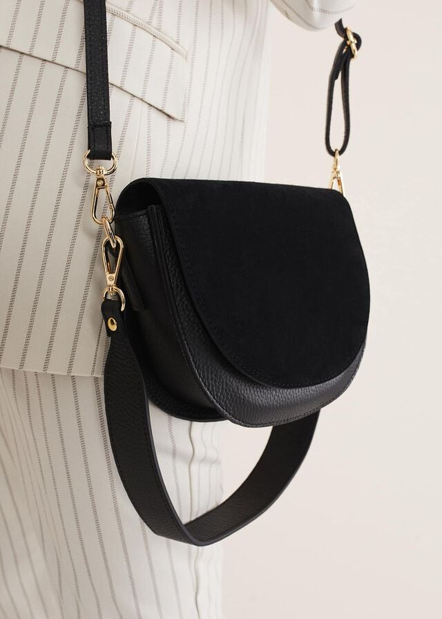Black Phase Eight Suede Bags | 8102YZNQE