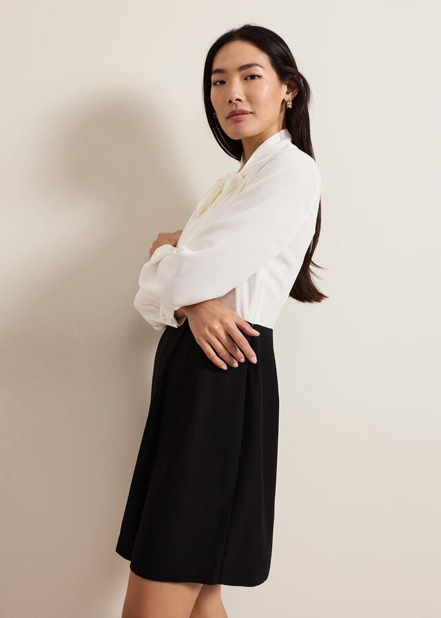 Black / White Phase Eight Tilly Shift Dress | 9540ATSEN
