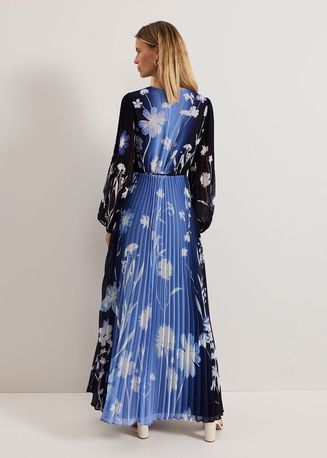 Blue Phase Eight Annie Floral Dress | 5679MBQWN